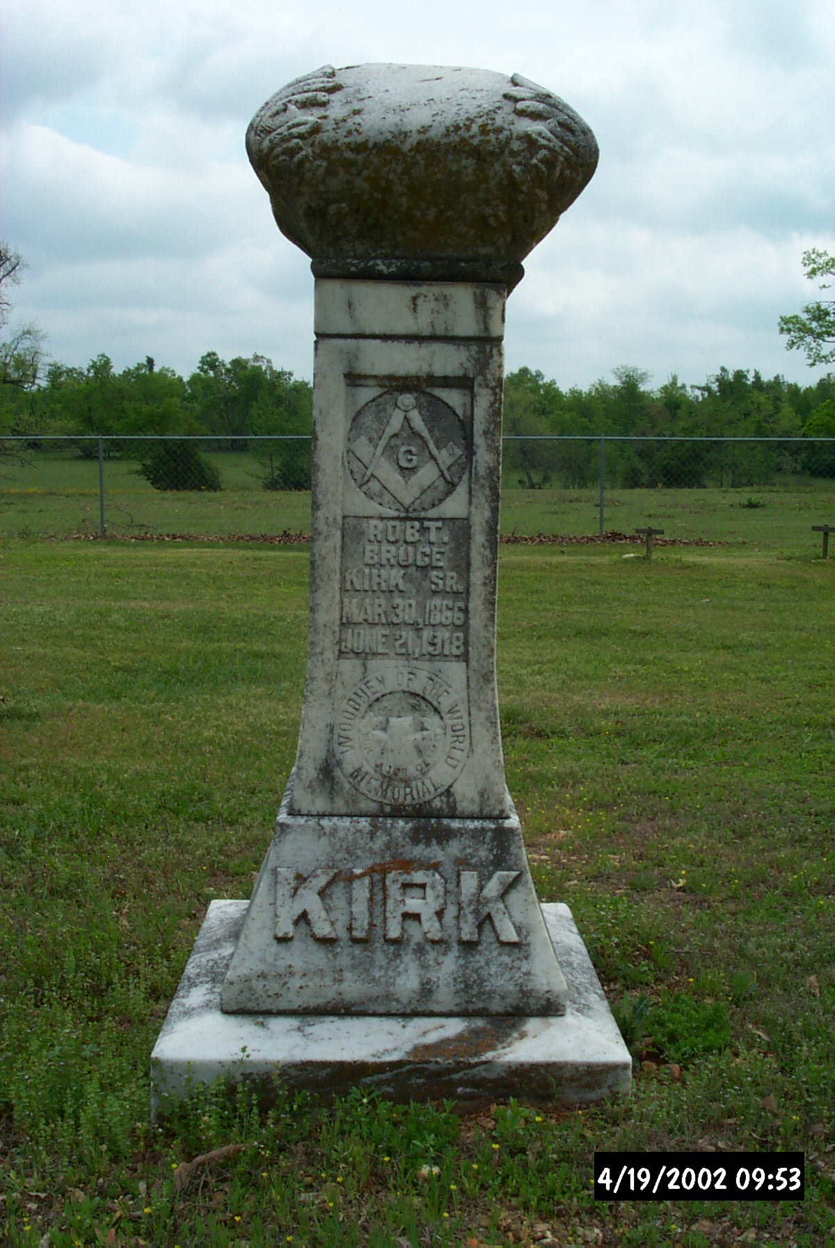 Robert Bruce Kirk Sr. Cerro Gordo, Arkansas